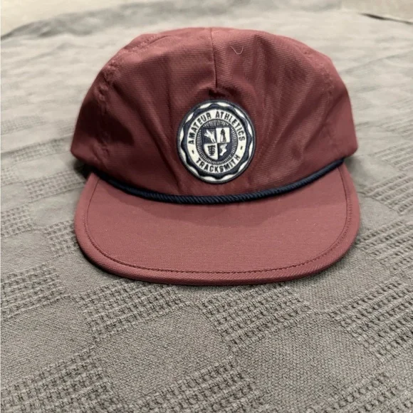 Tracksmith Wottle Cord Hat Maroon - Picture 4 of 4